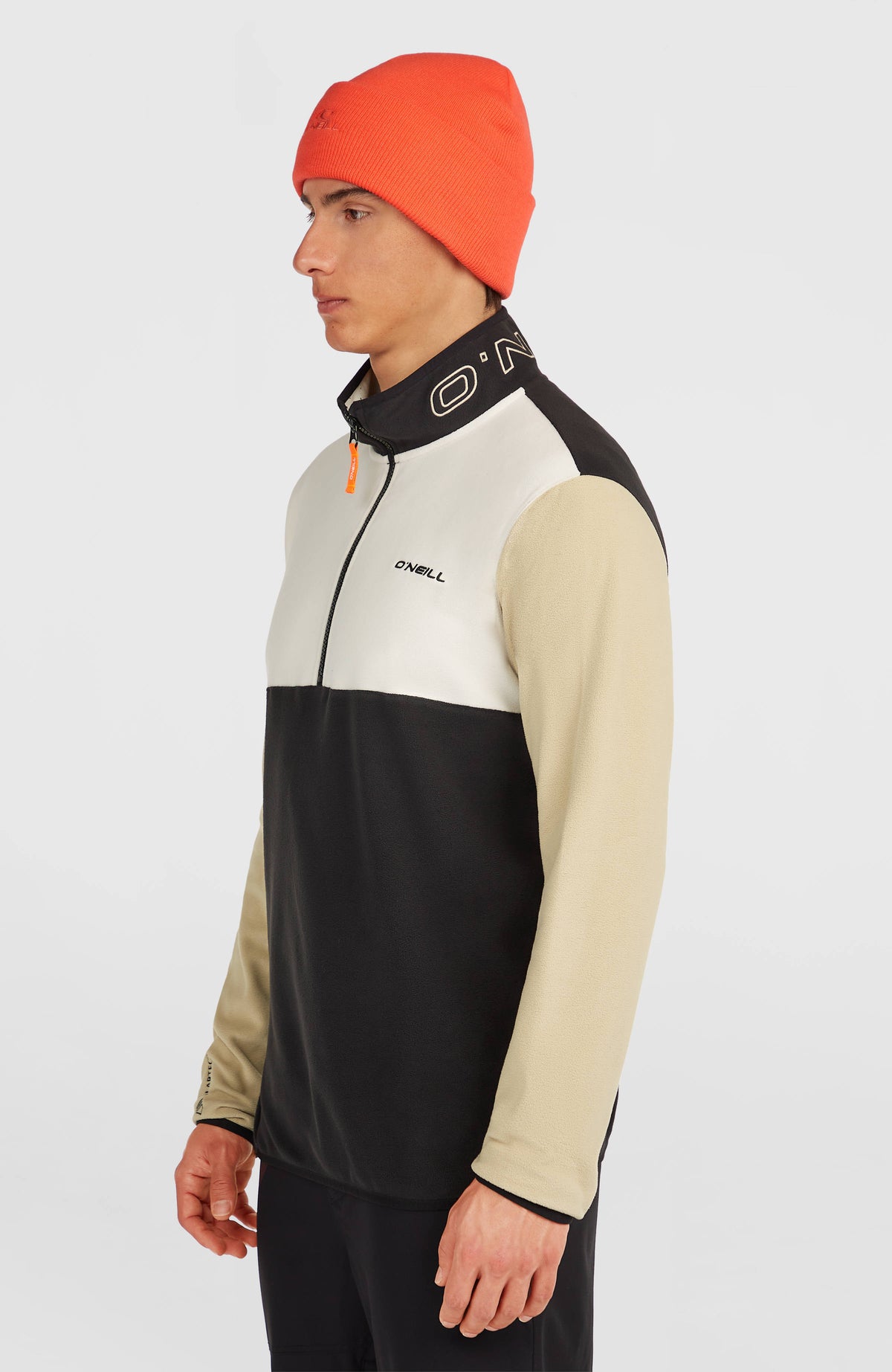 FWC'Cruz Triple Polartec® Half-Zip Fleece | Linen White Colour Block