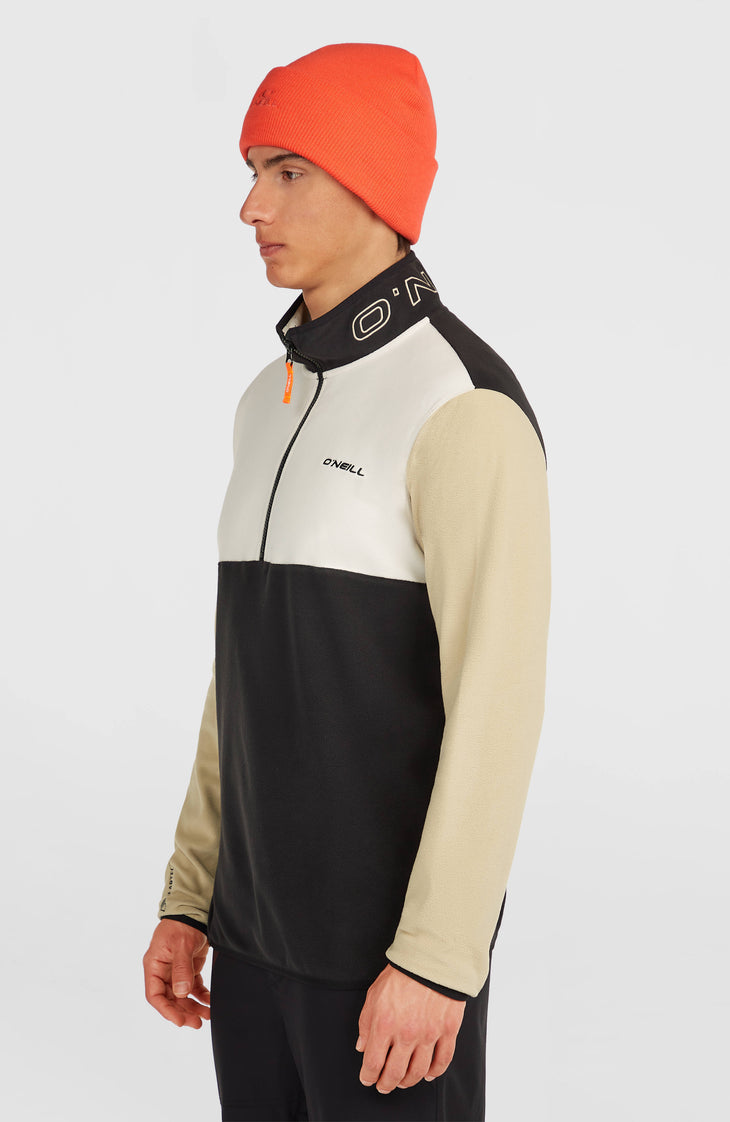 FWC'Cruz Triple Polartec® Half-Zip Fleece | Linen White Colour Block