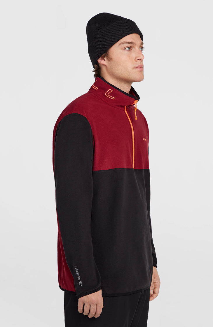 FWC'Cruz Triple Polartec® Half-Zip Fleece | Tamarillo Colour Block
