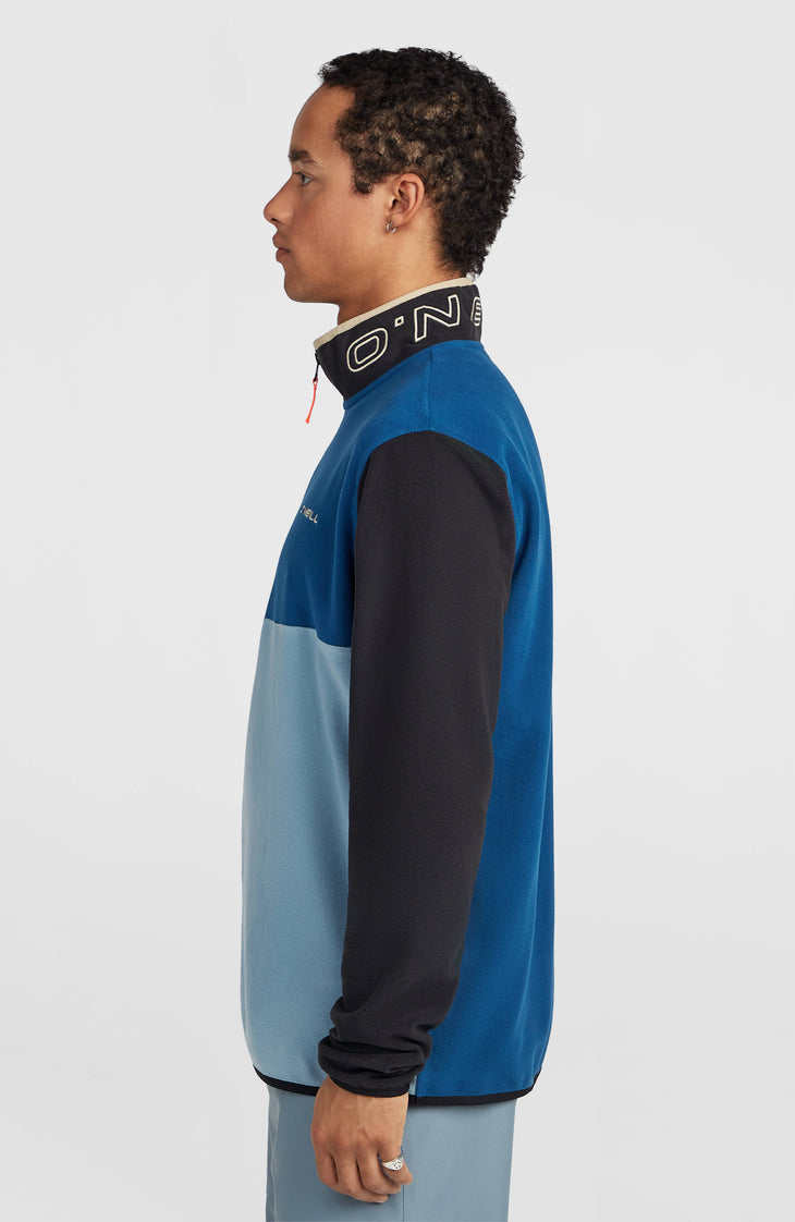 FWC'Cruz Triple Polartec® Half-Zip Fleece | Regal Blue Colour Block
