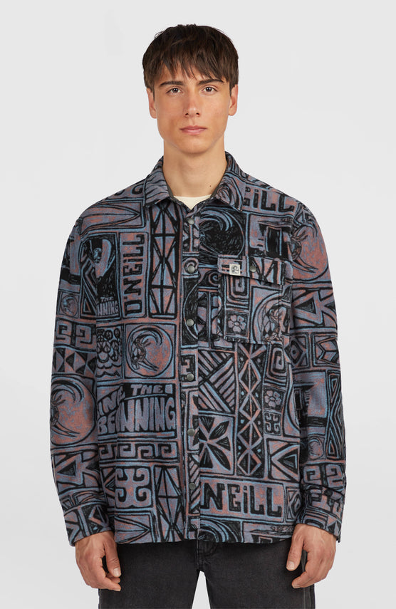 O'Riginals Superfleece Shirt | Purple Stamps