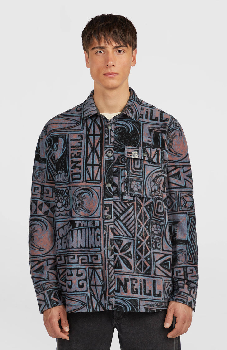 O'Riginals Superfleece Shirt | Purple Stamps