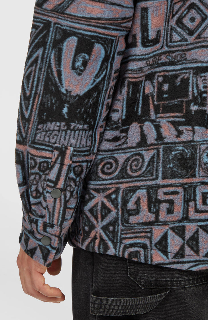 O'Riginals Superfleece Shirt | Purple Stamps