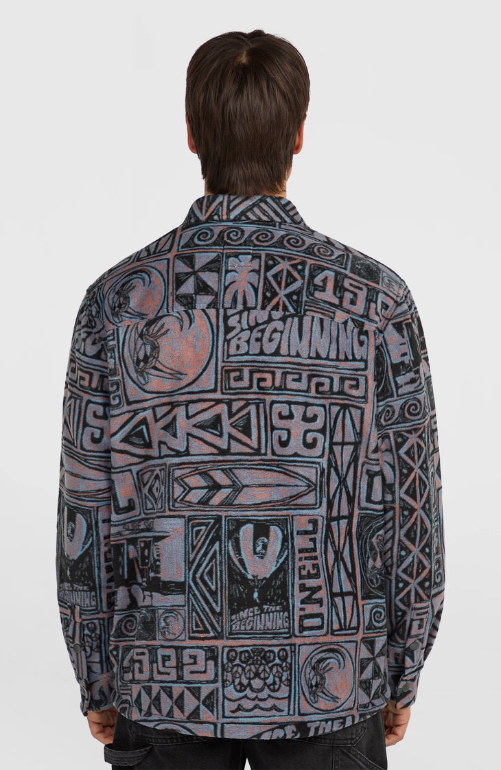 O'Riginals Superfleece Shirt | Purple Stamps