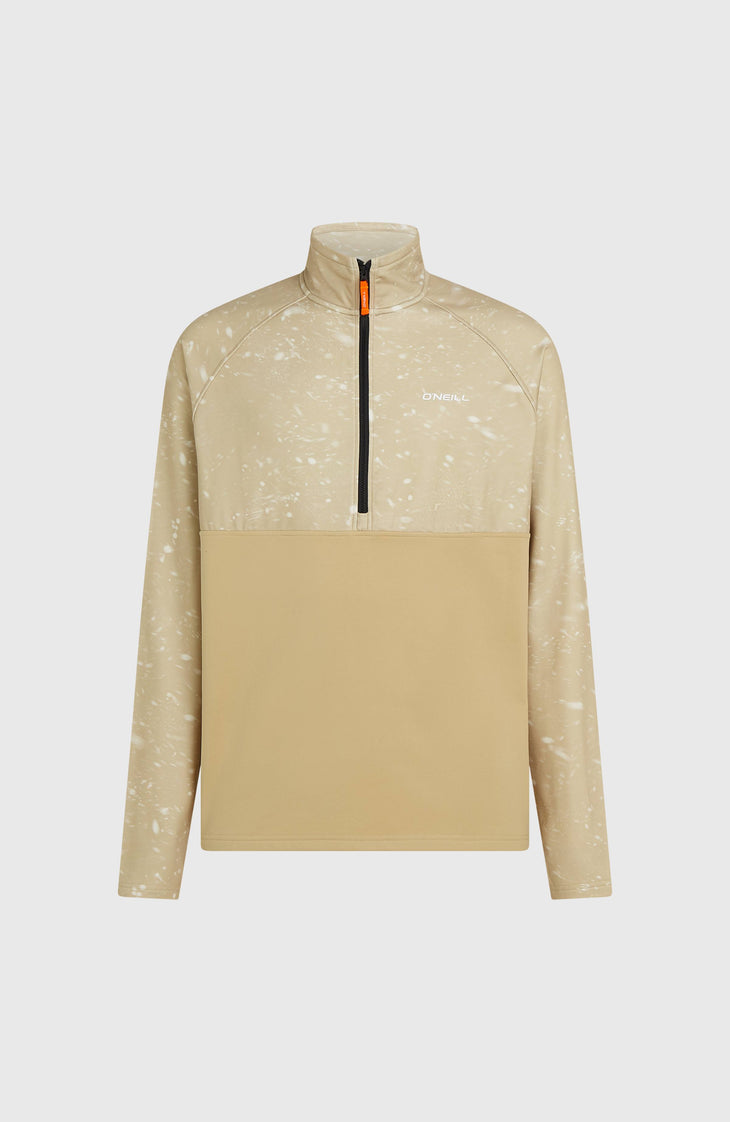 FWC'Cruz Printed Half-Zip Fleece | Beige Snow Storm