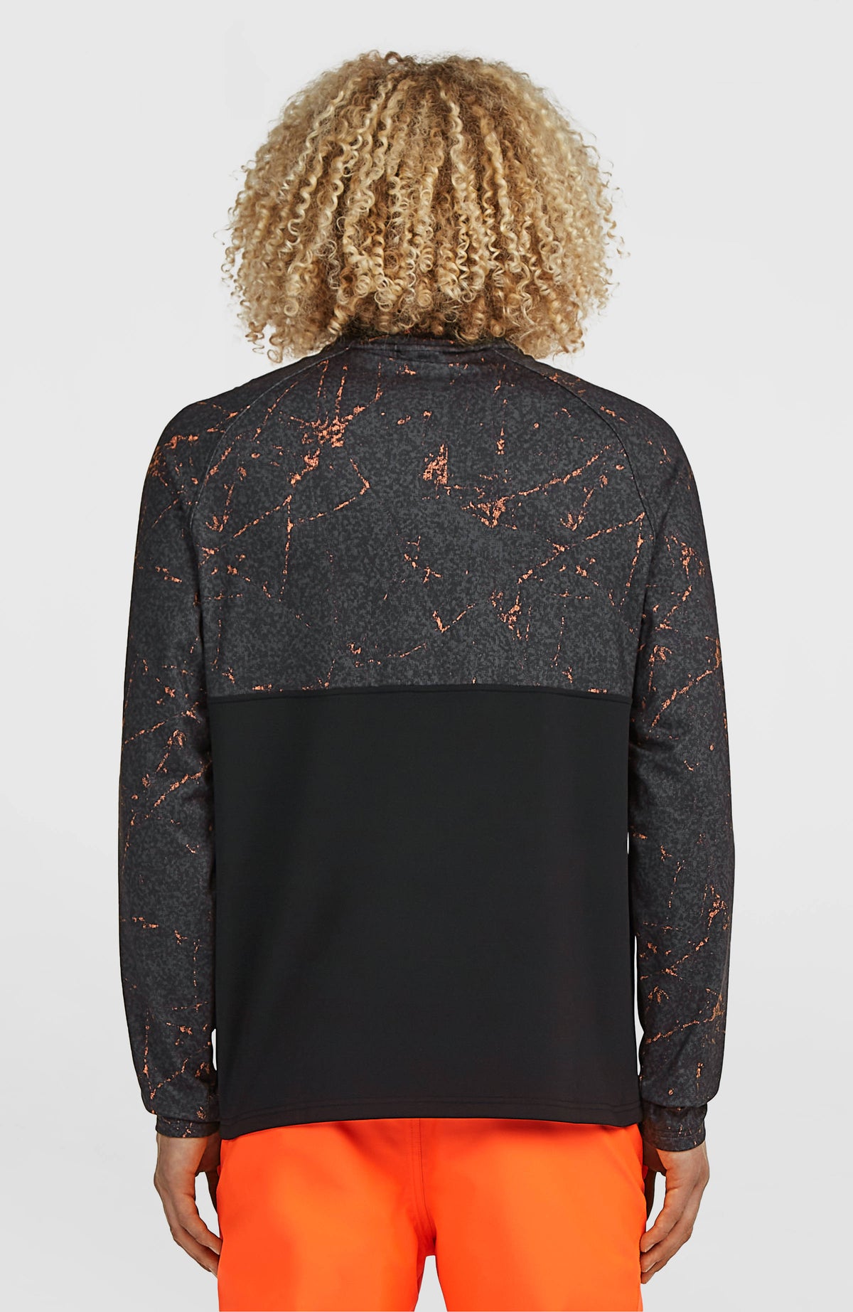 FWC'Cruz Printed Half-Zip Fleece | Black Basalt