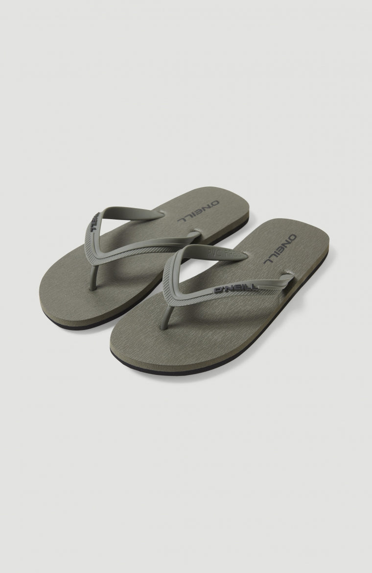 Profile Small Logo Sandals | Military Green Profile Small Logo Sandals | Military Green