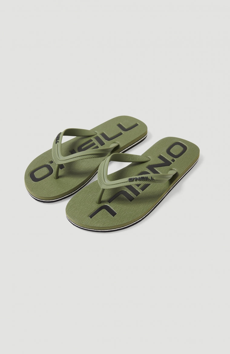 Profile Logo Sandals | Deep Lichen Green Profile Logo Sandals | Deep Lichen Green