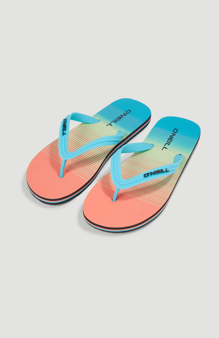 Profile Graphic Sandals | Living Coral Simple Gradient Panel Profile Graphic Sandals | Living Coral Simple Gradient Panel