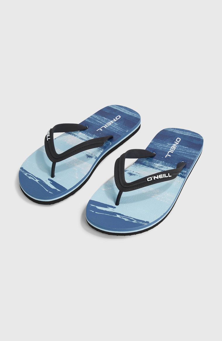 Profile Graphic Sandals | Blue Melted Texture Profile Graphic Sandals | Blue Melted Texture