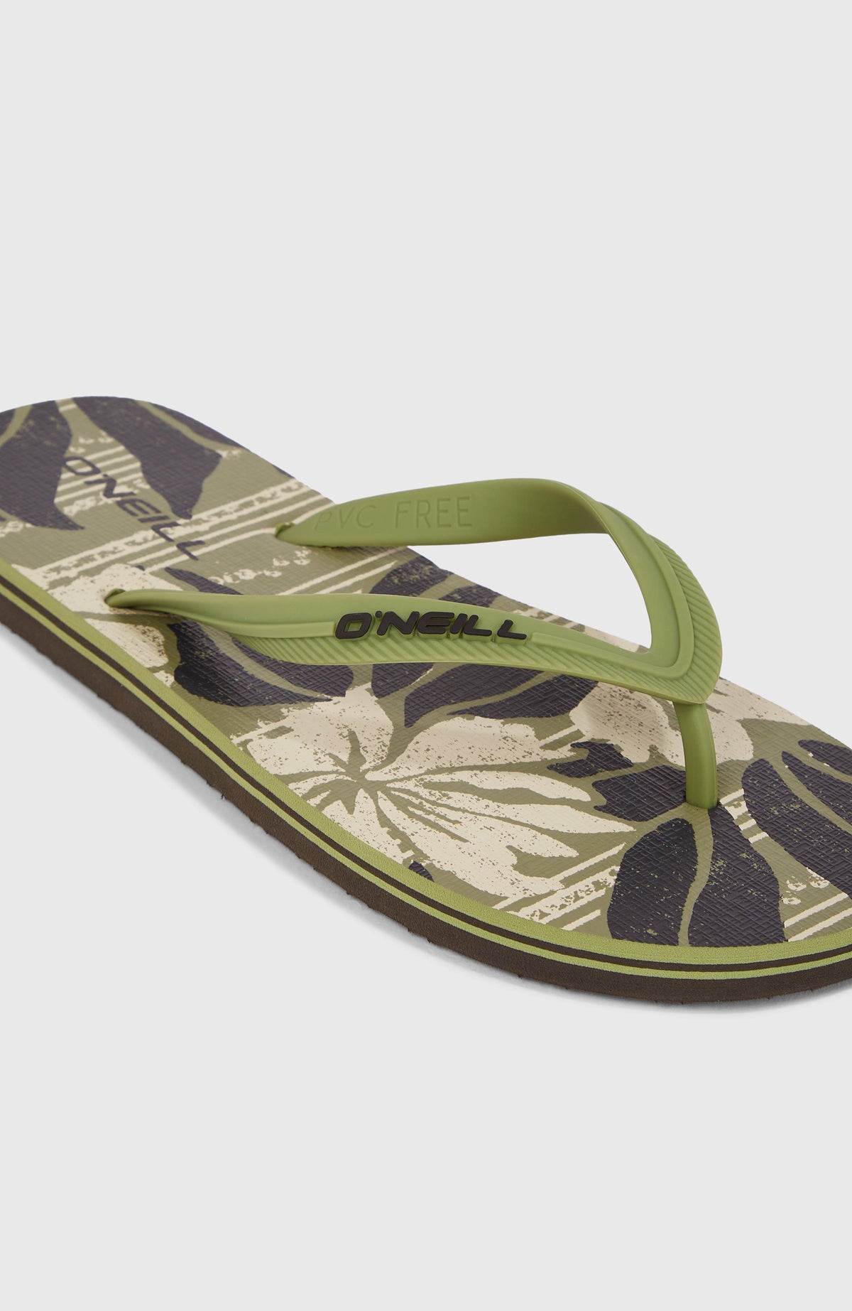 Profile Graphic Sandals | Green Dusty Flower