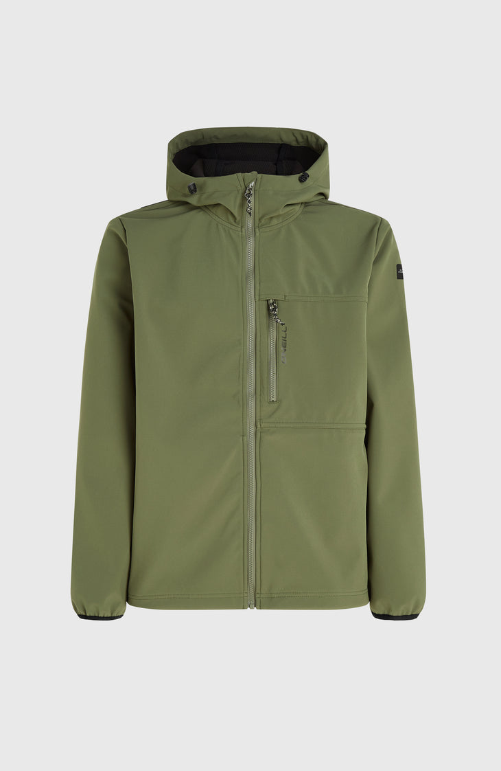 O'Neill TRVLR Series Softshell Jacket | Deep Lichen Green