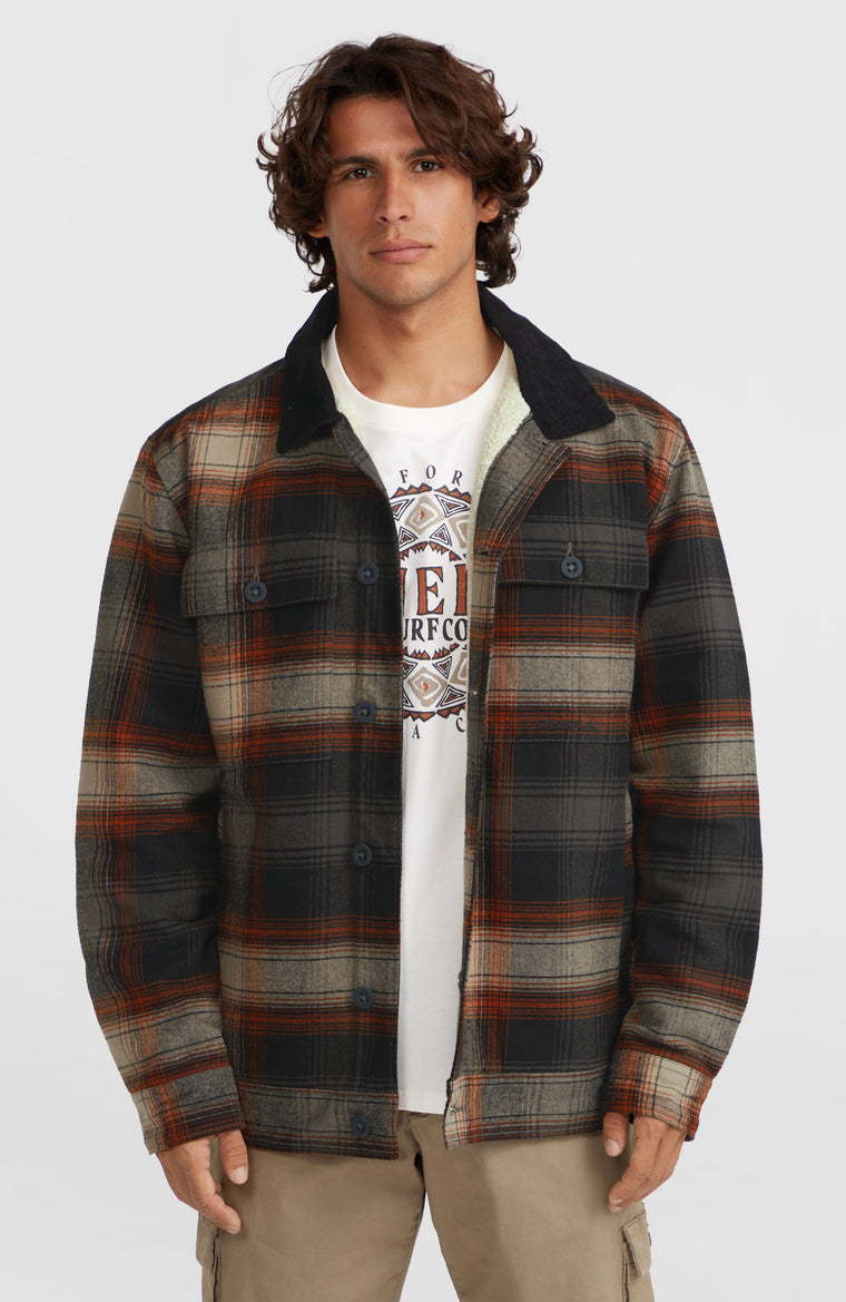 Fleece-Lined Jacket | Grey Check Small Fleece-Lined Jacket | Grey Check Small