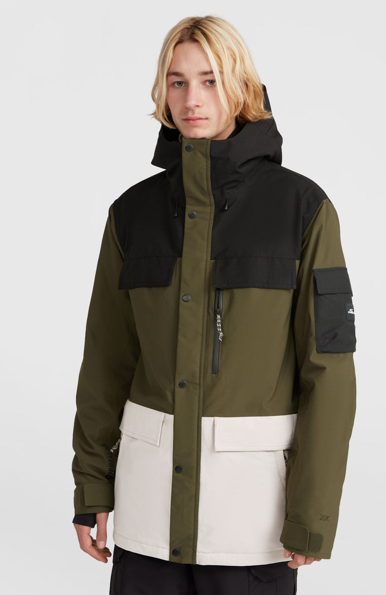Utility Pro Hybrid Snow Jacket | Forest Night Colour Block Utility Pro Hybrid Snow Jacket | Forest Night Colour Block