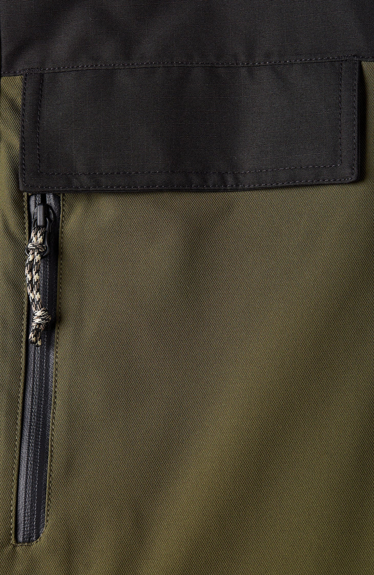 Utility Pro Hybrid Snow Jacket | Forest Night Colour Block