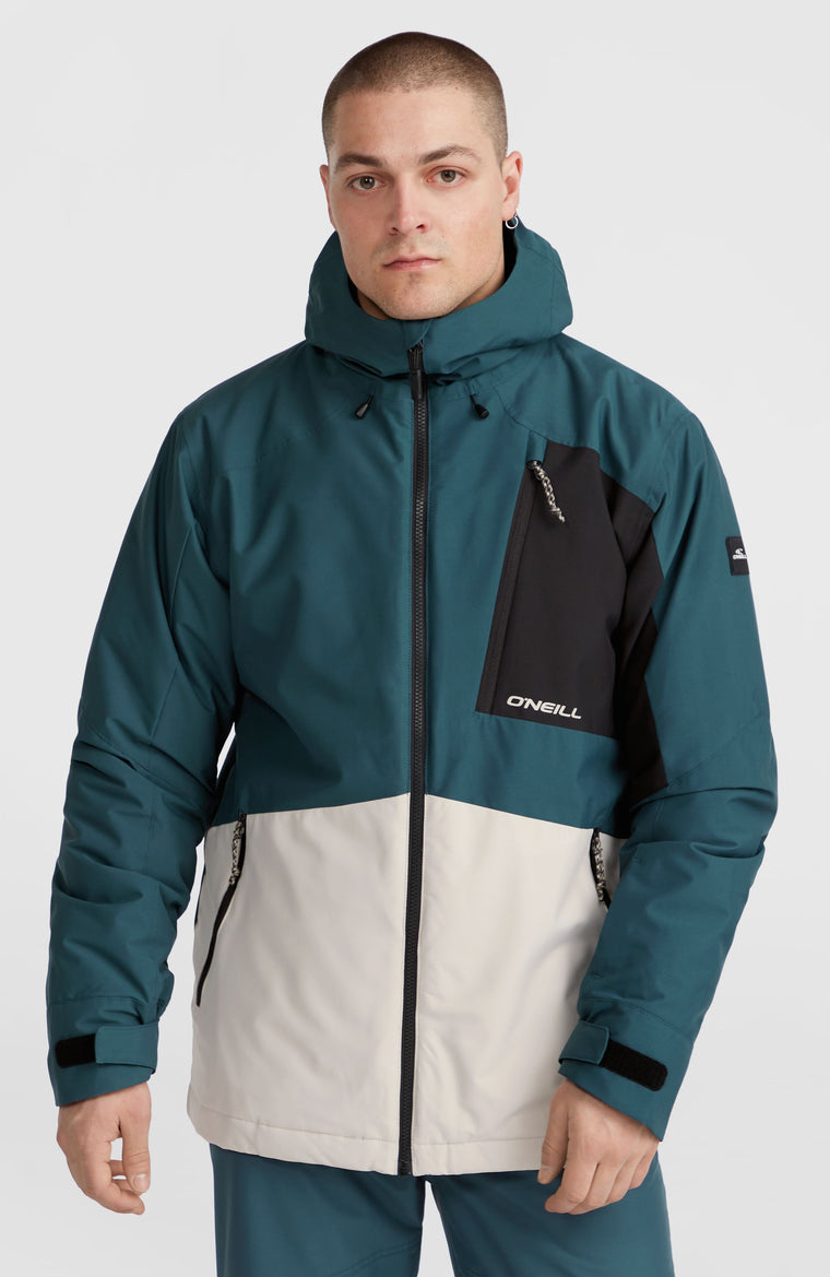 Hammer Block Snow Jacket | Alma Steel Colour Block Hammer Block Snow Jacket | Alma Steel Colour Block