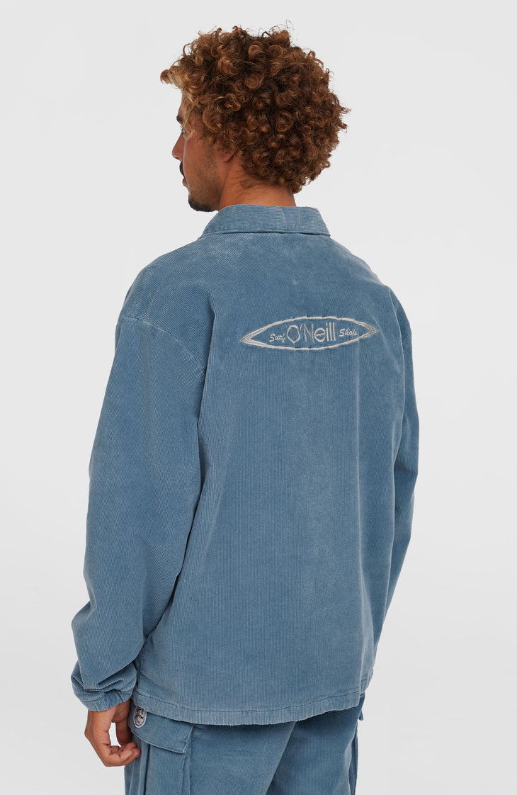 Cord Coach Jacket | Copen Blue