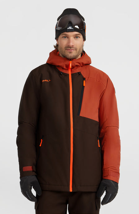 FWC'Cruz Block Snow Jacket | Coffee Bean Colour Block