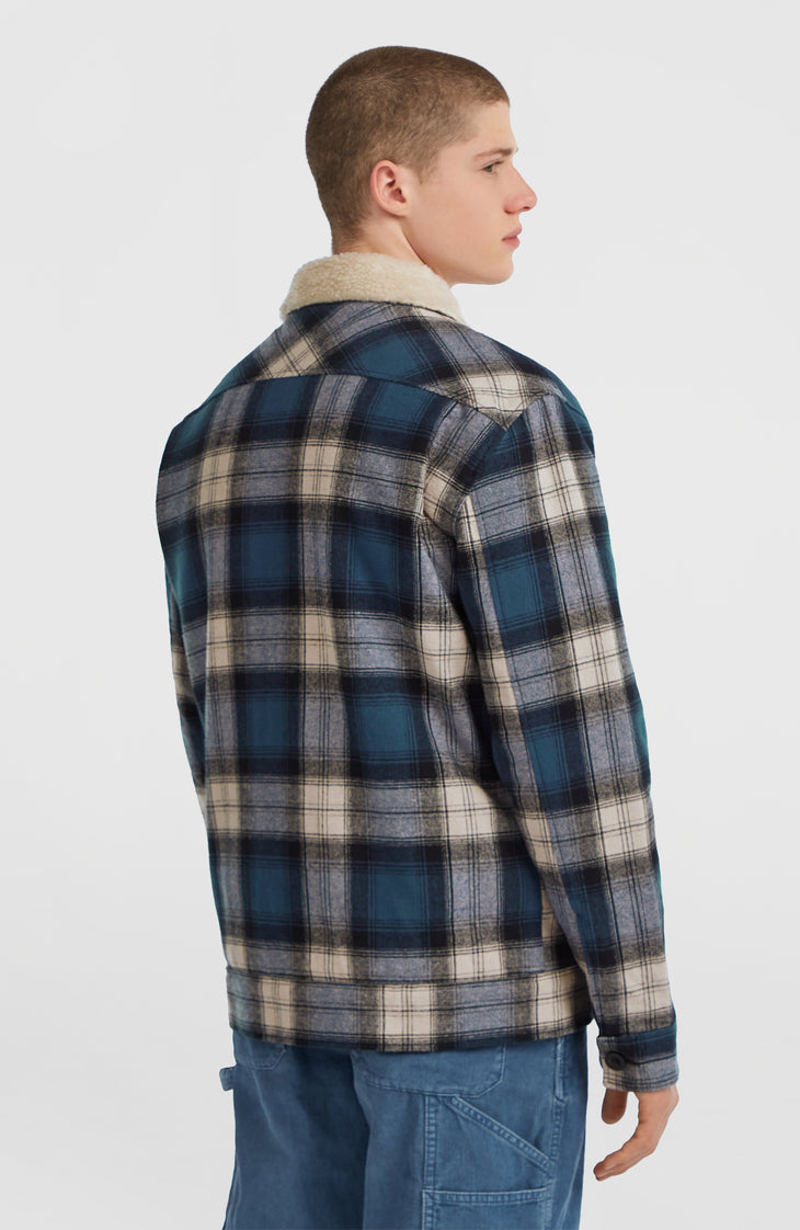 O'Riginals Fleece-Lined Jacket | Mozart Blue Check