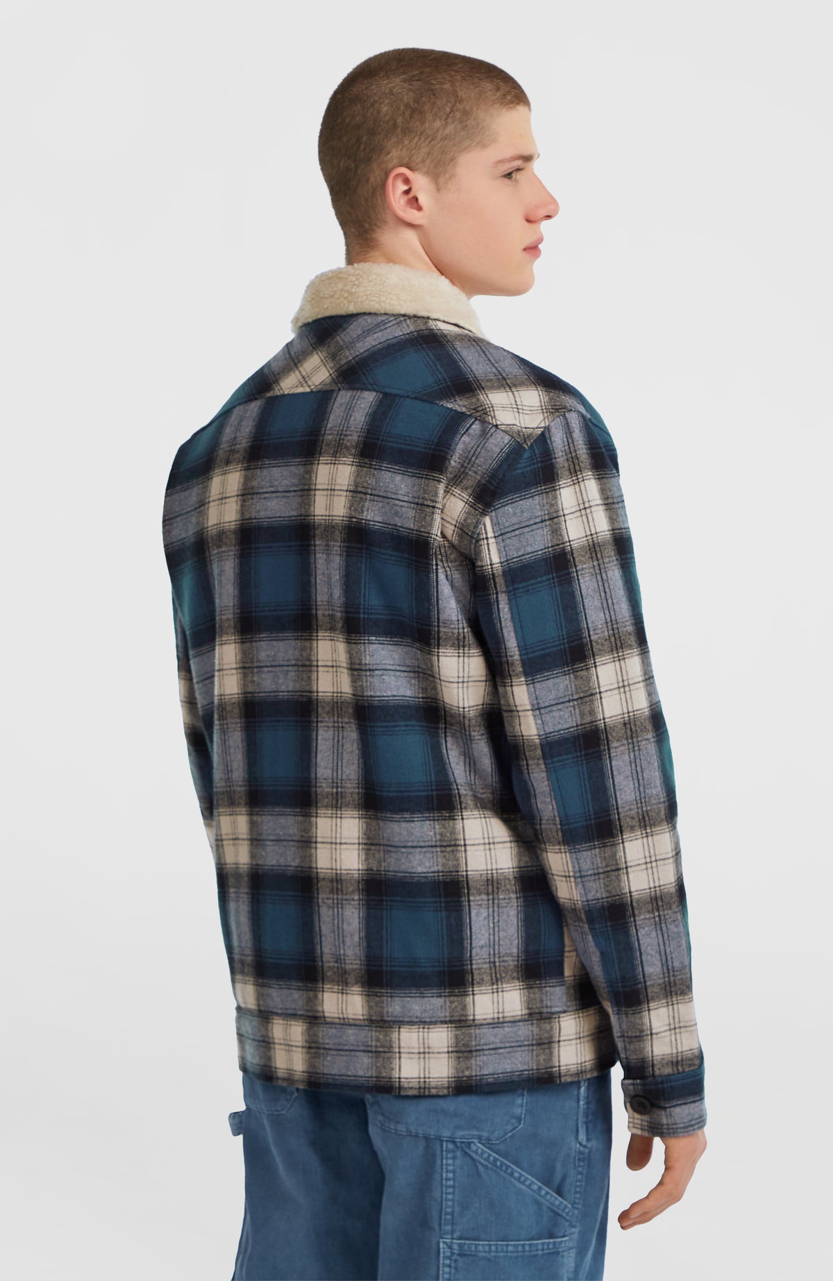 O'Riginals Fleece-Lined Jacket | Mozart Blue Check