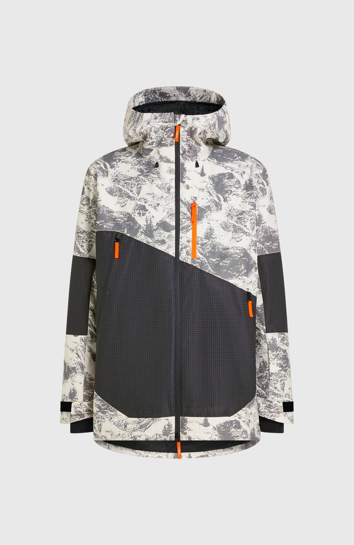 FWC’Peak Fire Snow Jacket | Grey Mountain Landscape