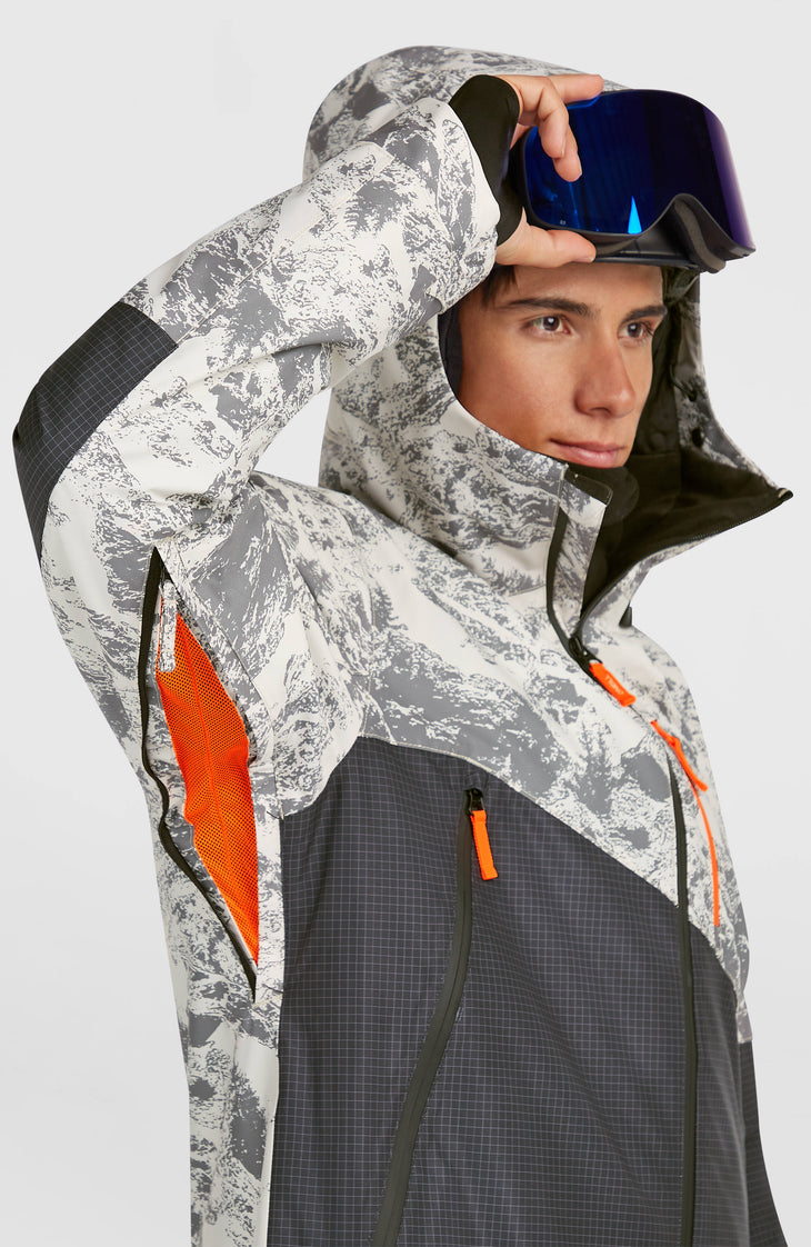 FWC’Peak Fire Snow Jacket | Grey Mountain Landscape