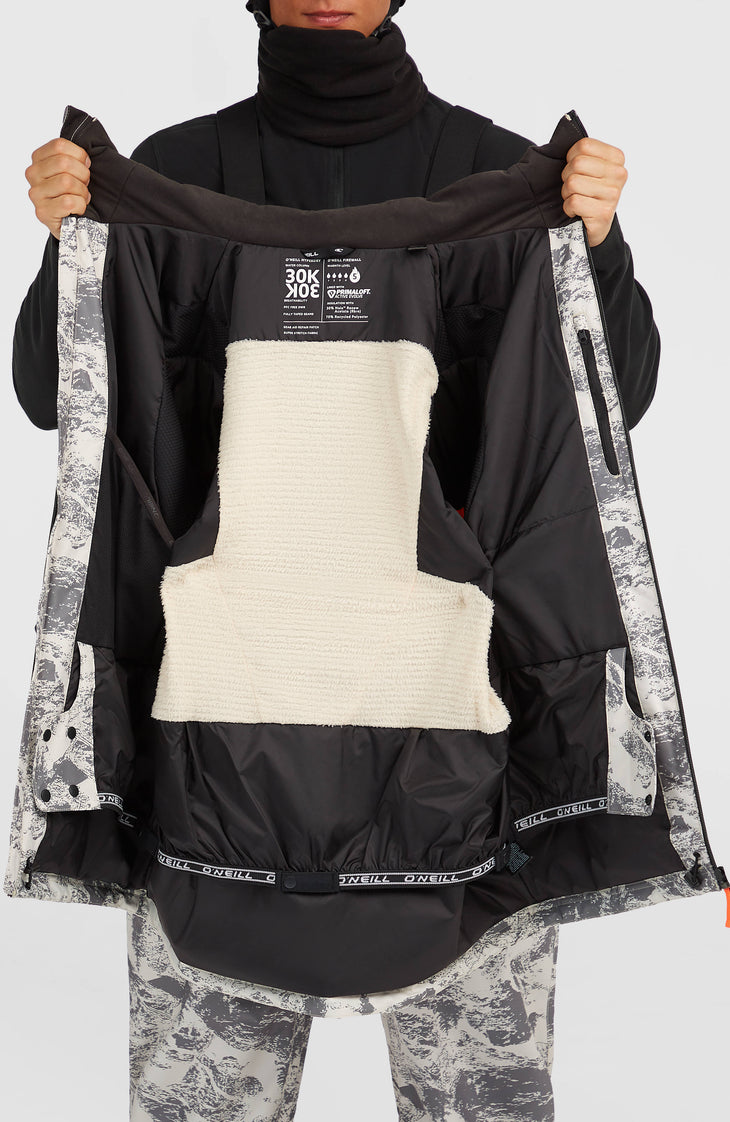 FWC’Peak Fire Snow Jacket | Grey Mountain Landscape