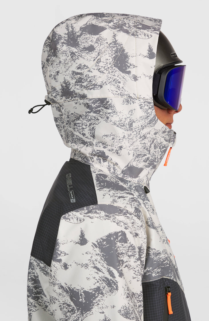 FWC’Peak Fire Snow Jacket | Grey Mountain Landscape