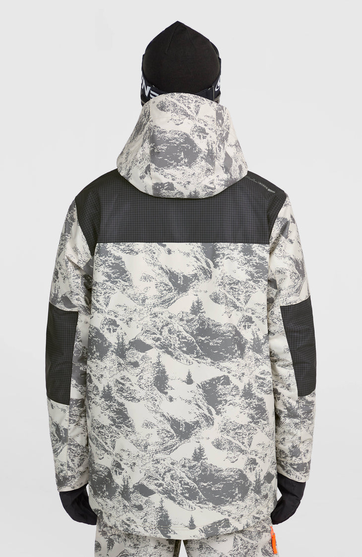 FWC’Peak Fire Snow Jacket | Grey Mountain Landscape