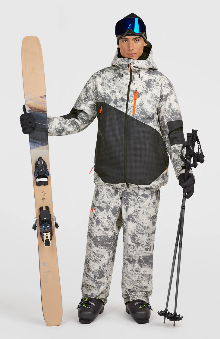 FWC’Peak Fire Snow Jacket | Grey Mountain Landscape