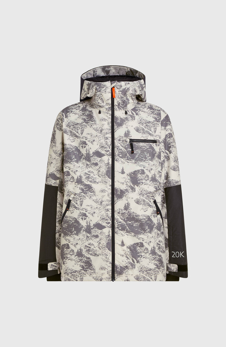 FWC'Peak Snow Jacket | Grey Mountain Landscape