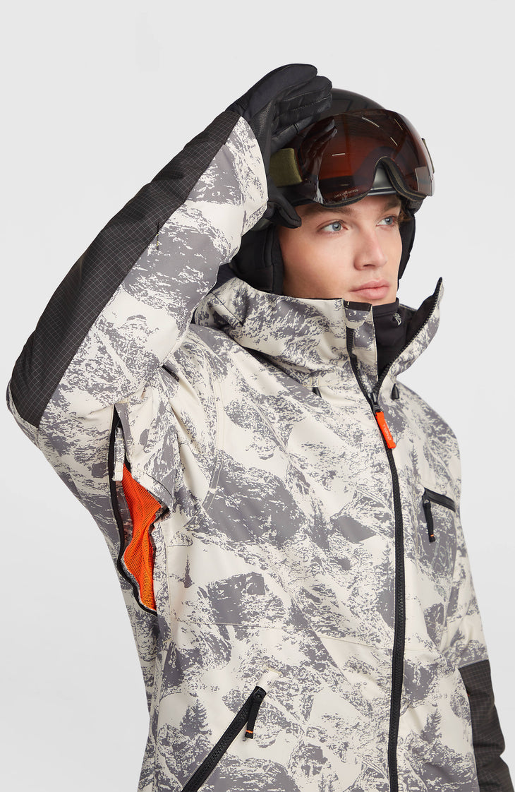 FWC'Peak Snow Jacket | Grey Mountain Landscape