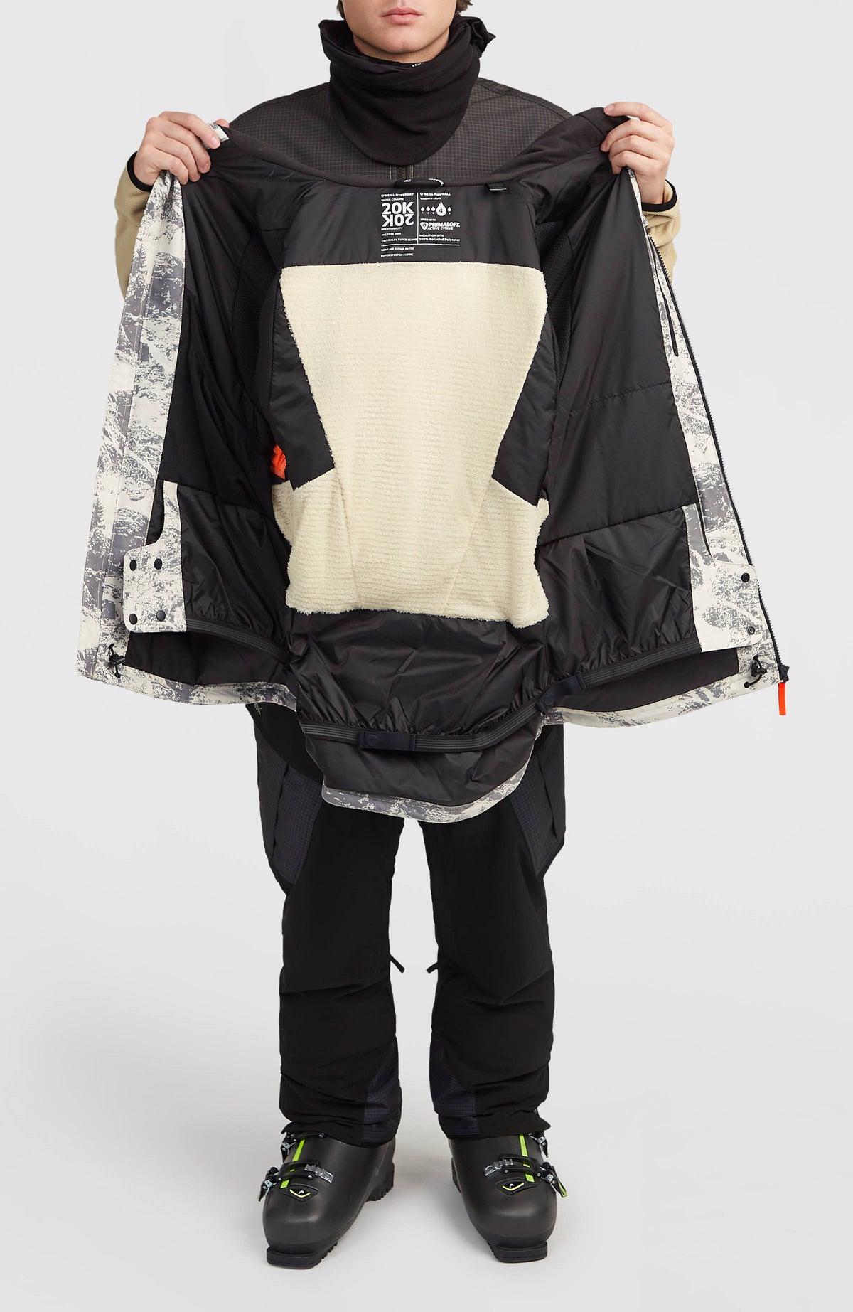 FWC'Peak Snow Jacket | Grey Mountain Landscape
