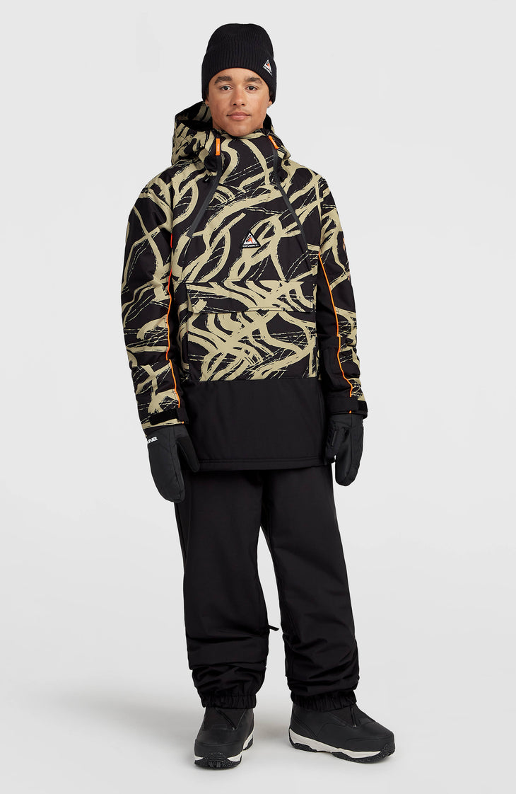 FWC'Play Asymmetric Snow Jacket | Beige Snowtracks