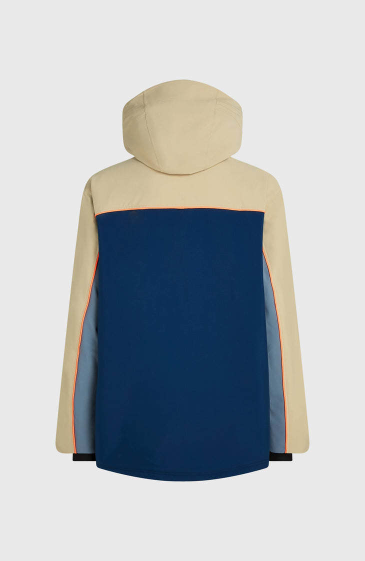 FWC'Play Asymmetric Snow Jacket | Olive Blush Colour Block
