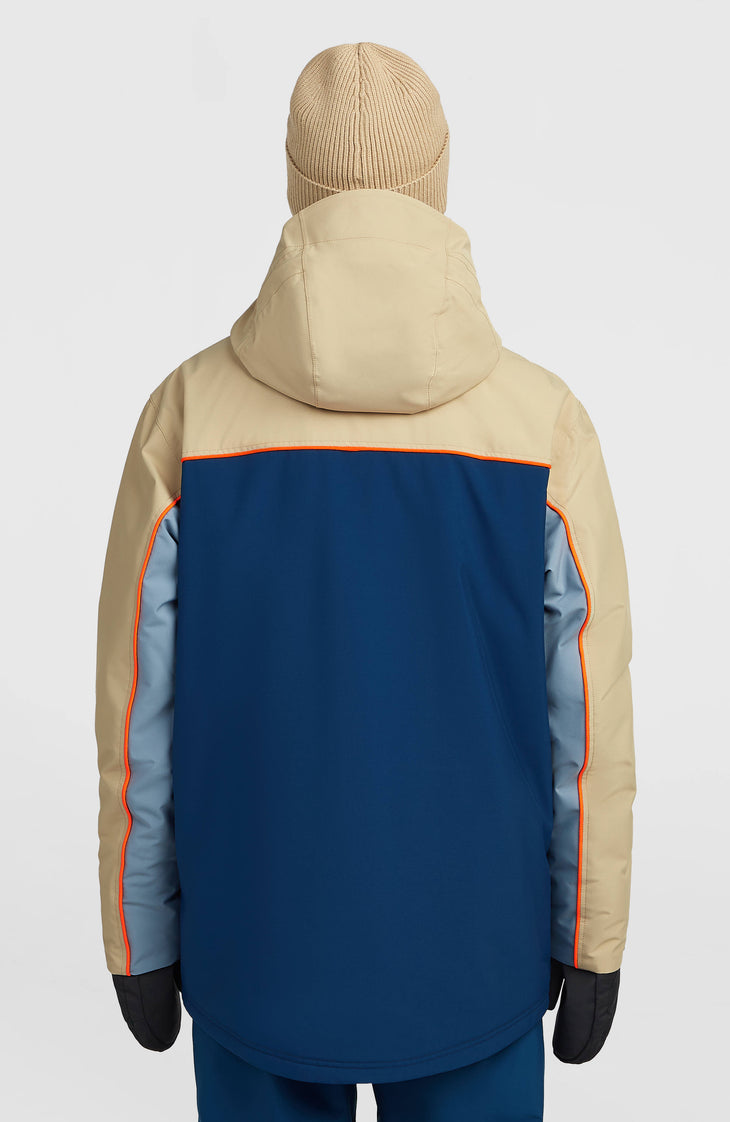 FWC'Play Asymmetric Snow Jacket | Olive Blush Colour Block