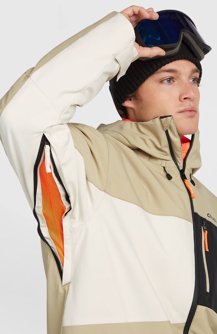 FWC'Cruz Triple Snow Jacket | Olive Blush Colour Block