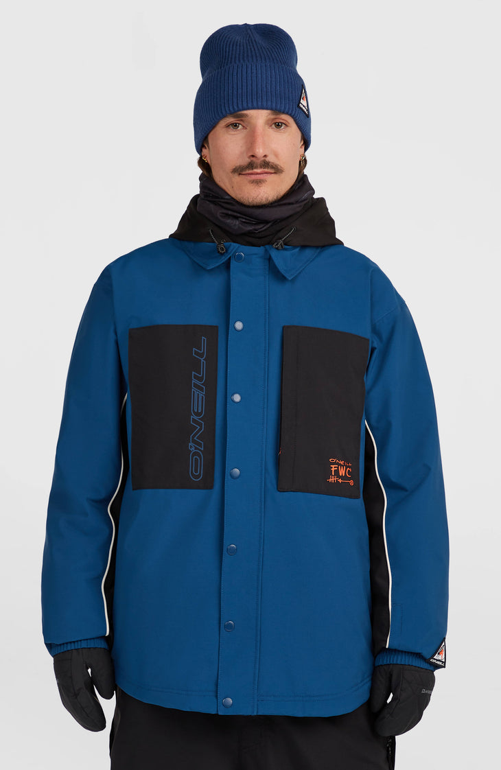 FWC'Play Shacket Snow Jacket | Regal Blue Colour Block