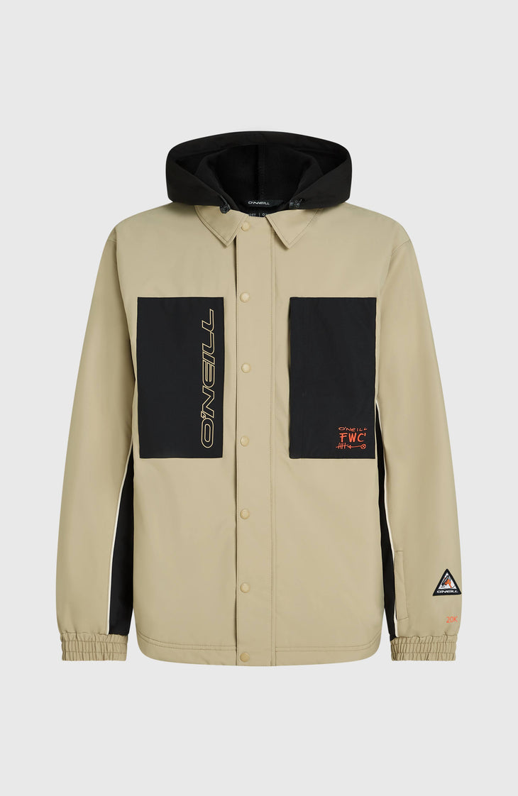 FWC'Play Shacket Snow Jacket | Olive Blush Colour Block