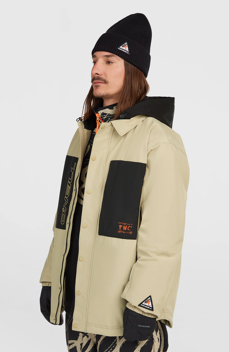FWC'Play Shacket Snow Jacket | Olive Blush Colour Block