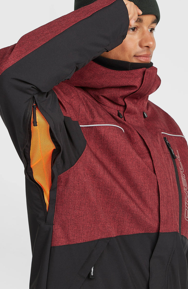 FWC'Cruz Melange Snow Jacket | Tamarillo Colour Block