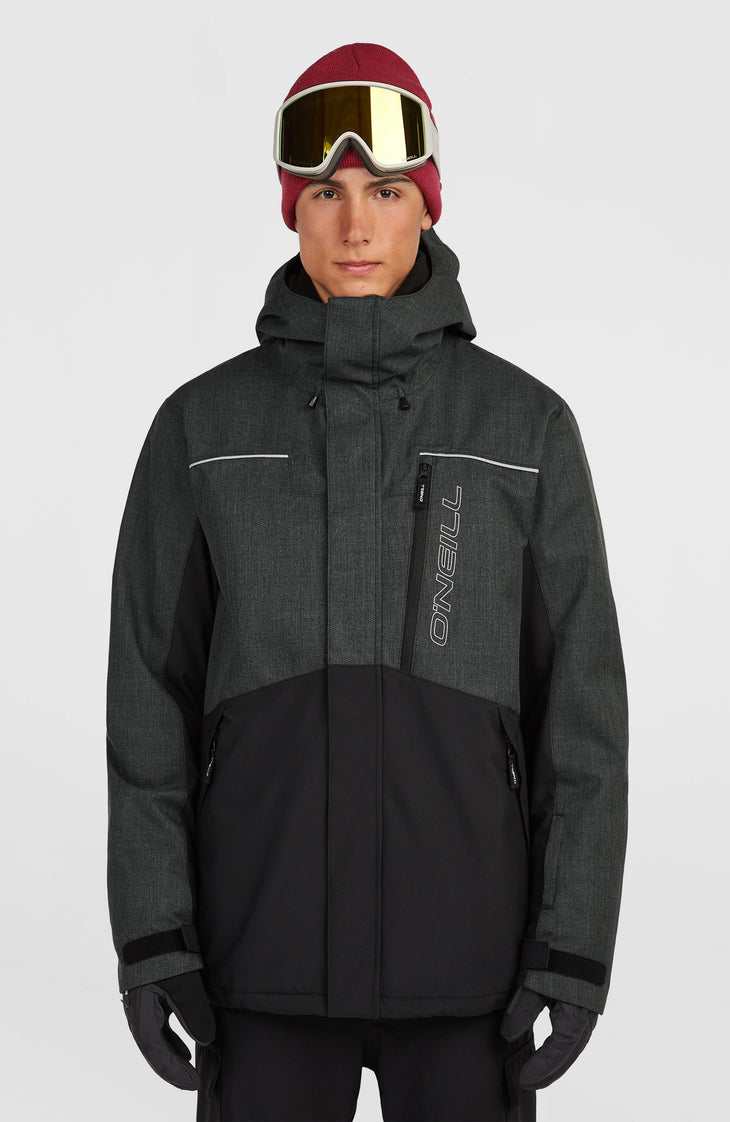 FWC'Cruz Melange Snow Jacket | Black Out Colour Block