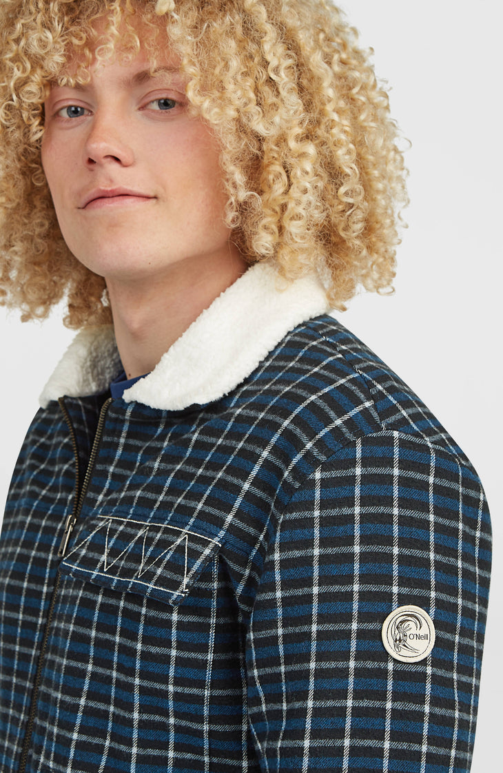 O'Riginals Fleece-Lined Jacket | Blue Heritage Checks