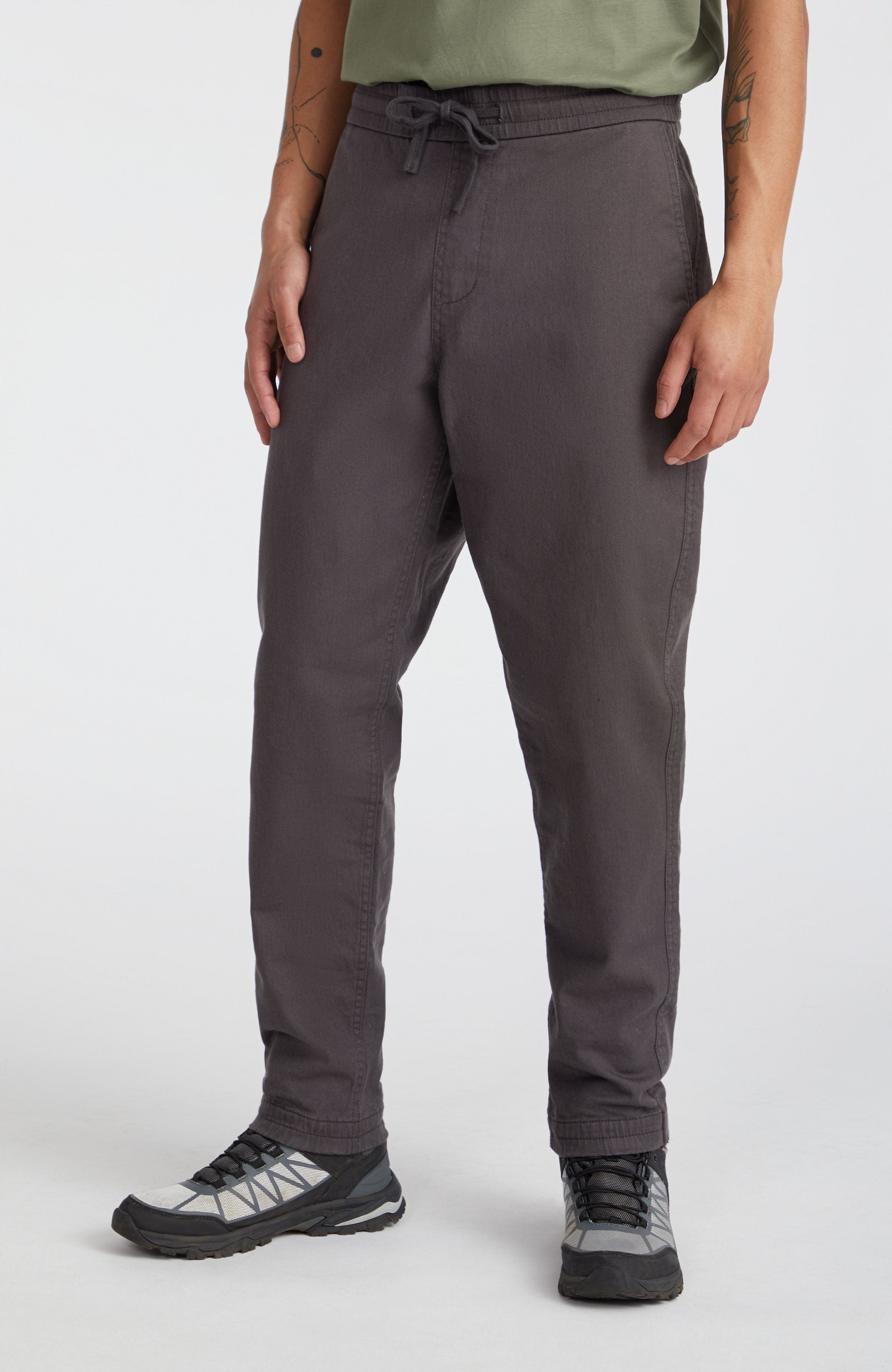 Woven Chino Joggers Raven