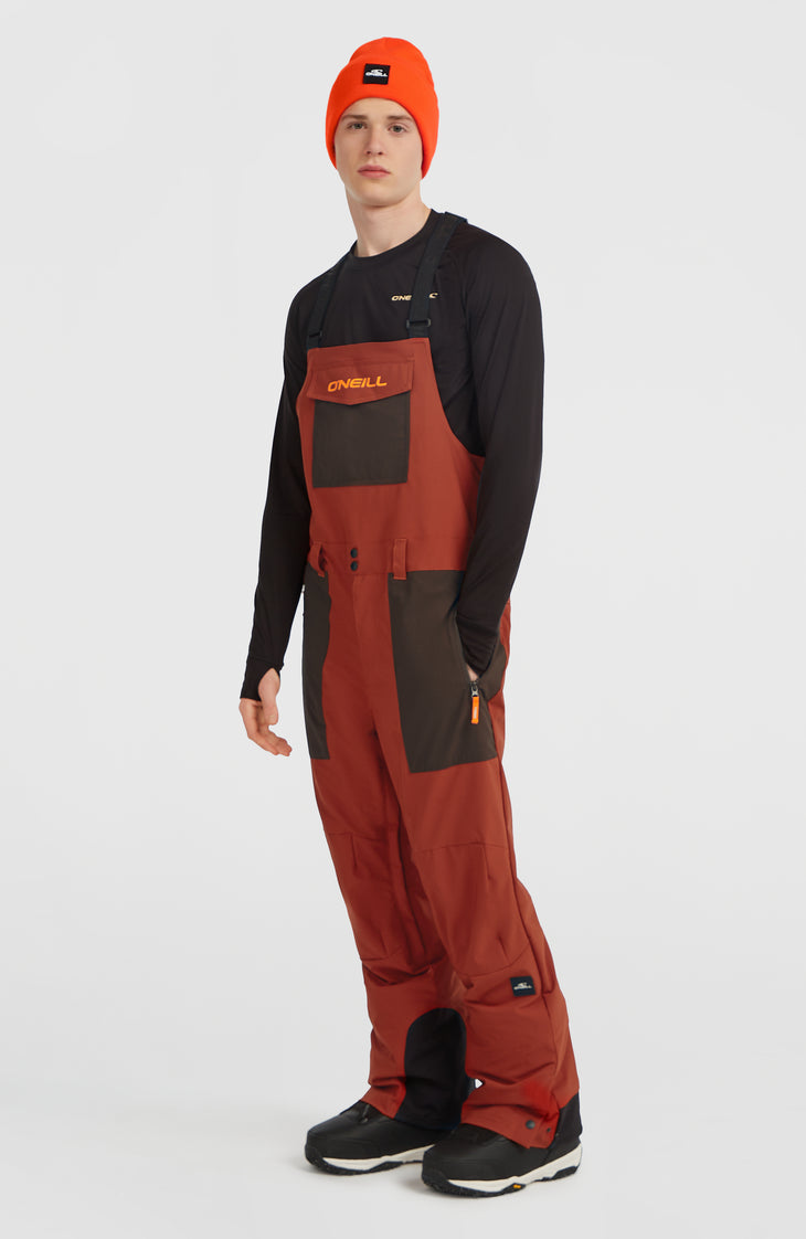 FWC'Peak Bib Snow Pants | Bonfire Colour Block