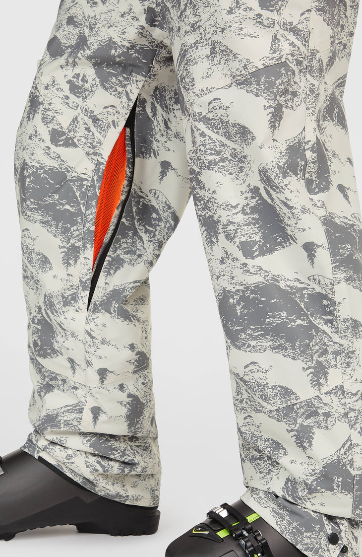FWC'Peak Bib Snow Pants | Grey Mountain Landscape