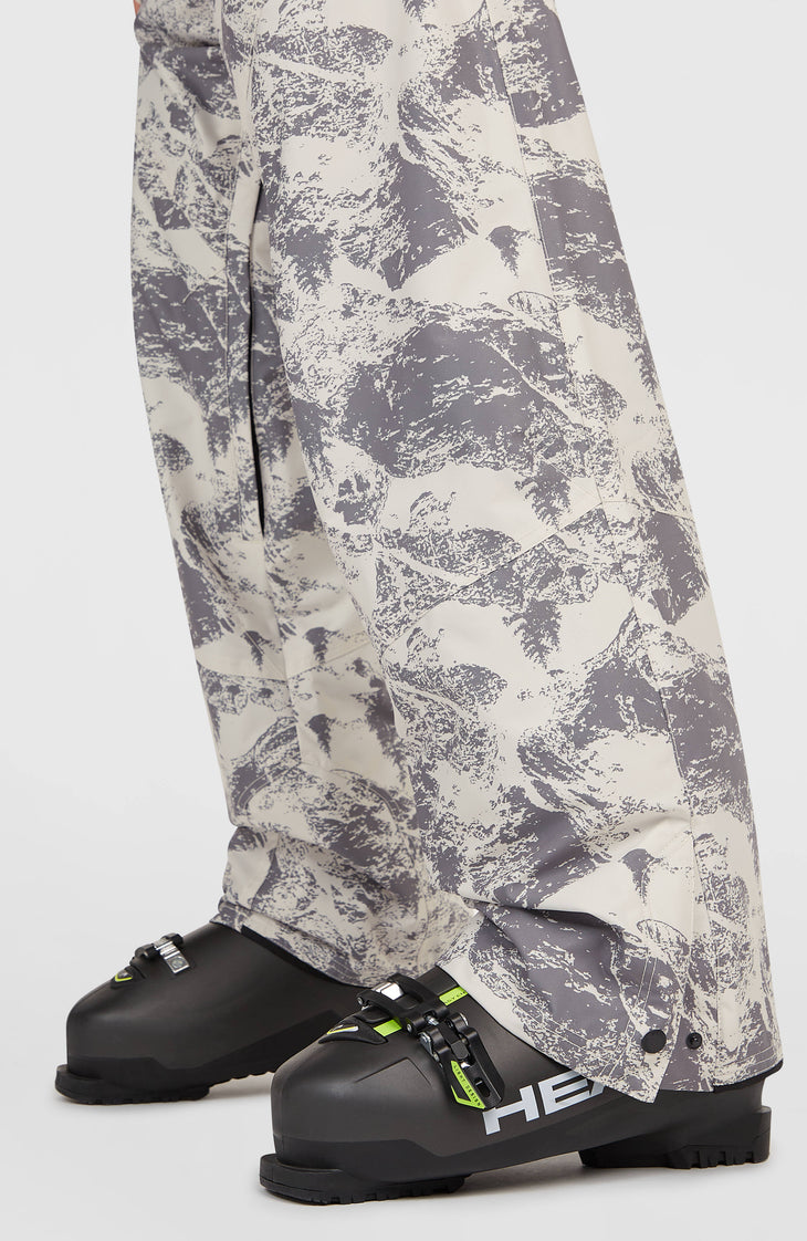 FWC'Peak Bib Snow Pants | Grey Mountain Landscape