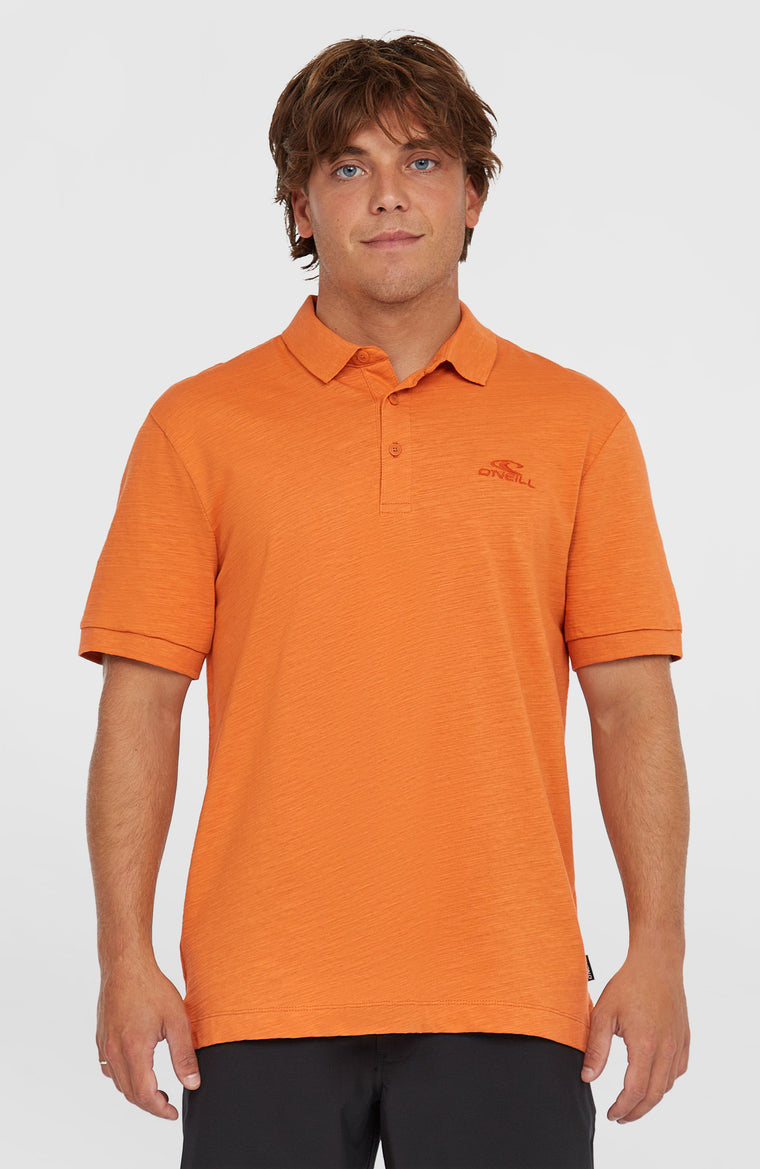 Slub Small Logo Polo | Cinnamon Stick Slub Small Logo Polo | Cinnamon Stick