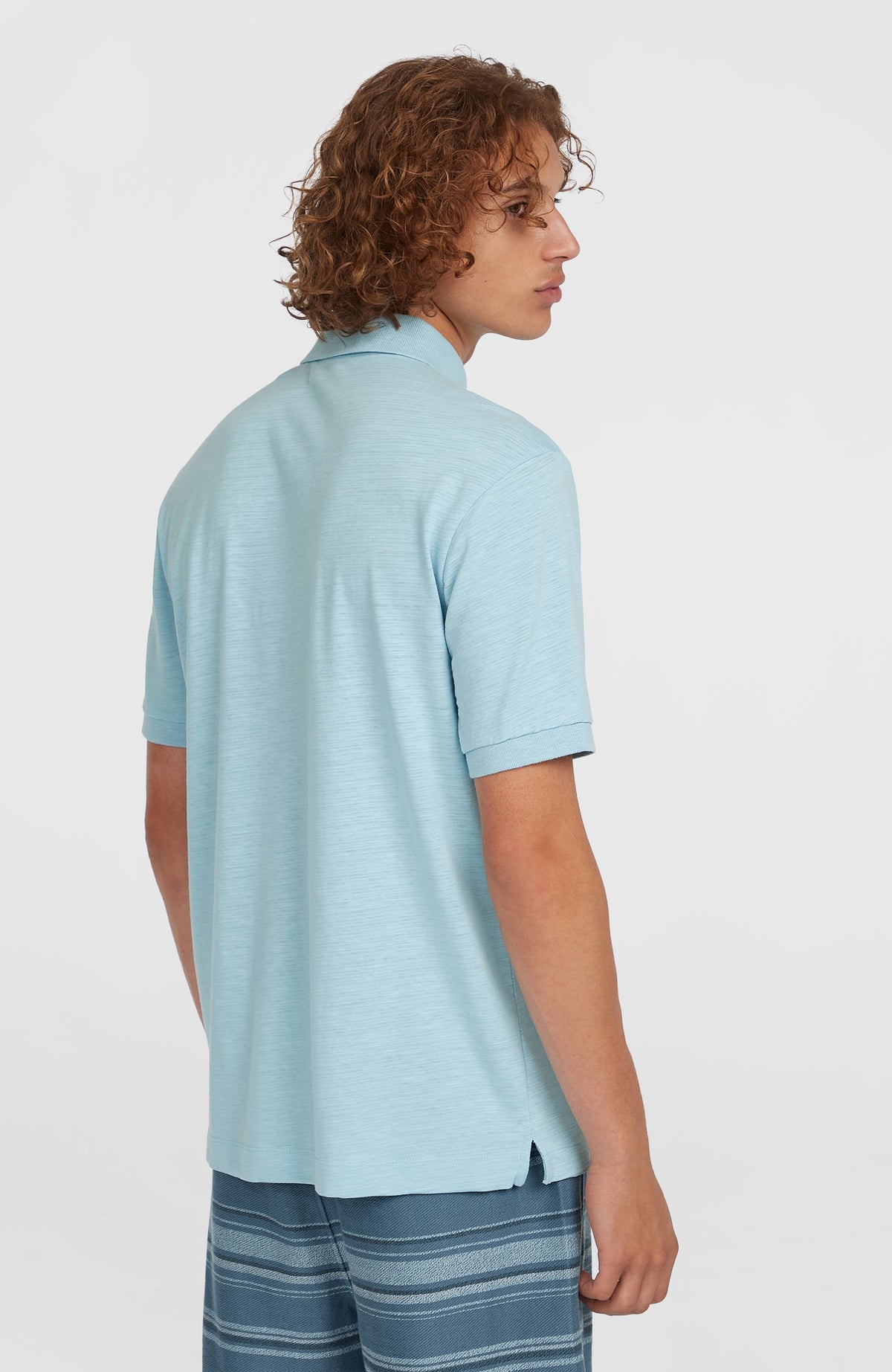 Slub Small Logo Polo | Morning Glory