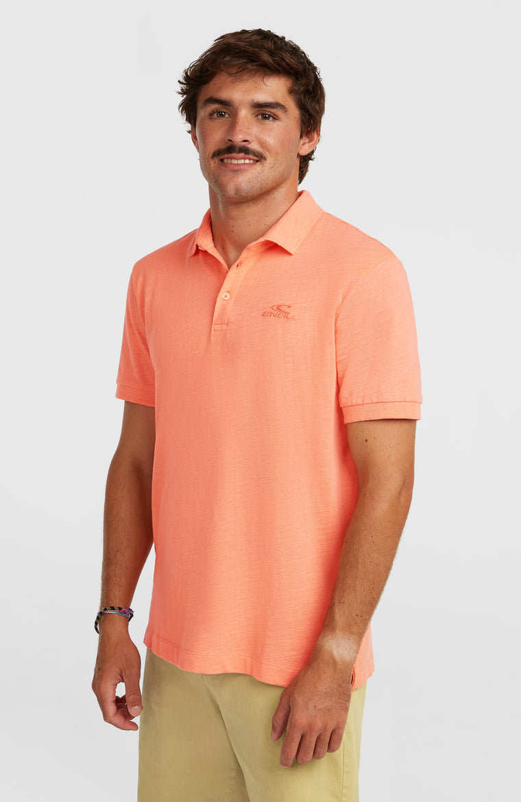 Slub Polo | Funky Peach Slub Polo | Funky Peach